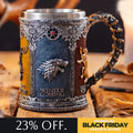 Caneca Game of Thrones Casas Targaryen Stark Baratheon Lannister Greyjoy